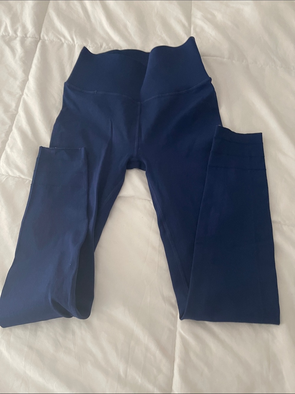 High-Waist Kids Navy Leggings